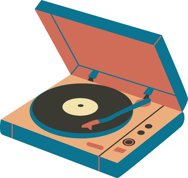 Retro Vinyl player record